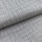 Preview: ST10199 Stoff Webware Baumwolle Meterware weiß mit schwarzem Gittermuster Meterware MODA